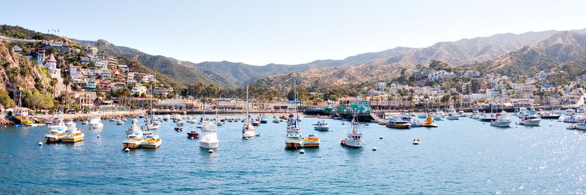 Avalon, California from the Cataline Flyer