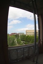 View of the physics quad from Bren Hall 4214, UC Irvine