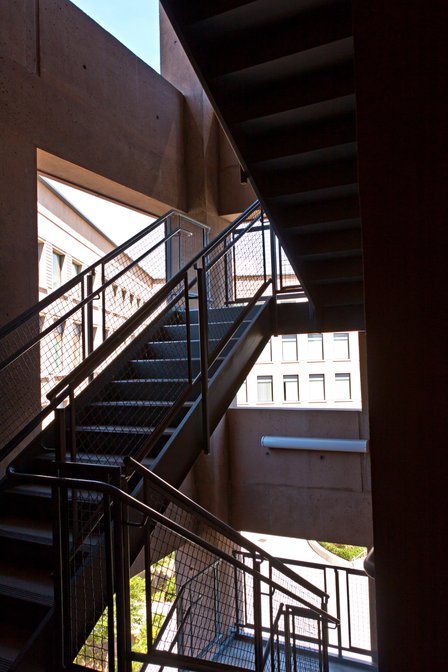 East stairway of Donald Bren Hall, UC Irvine