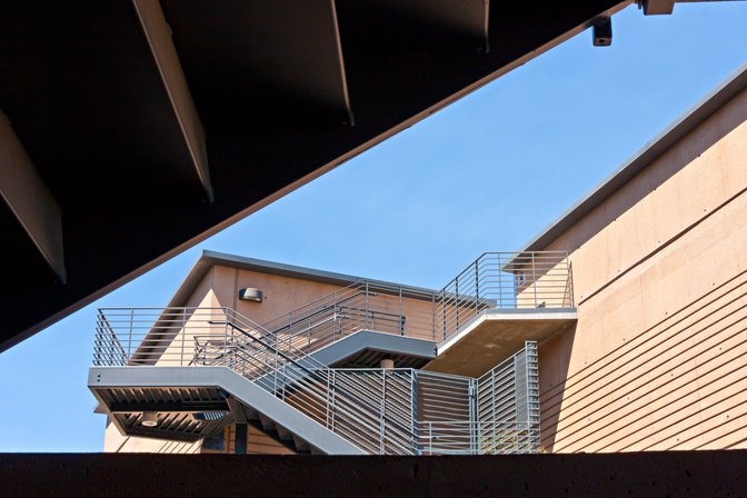 East stairway of Donald Bren Hall, UC Irvine
