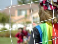 Behind the goal