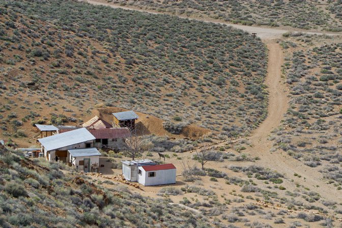 Aguereberry Camp from Eureka Mine