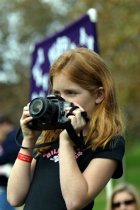 Young photojournalist