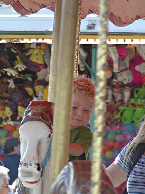 Timothy on the Carousel