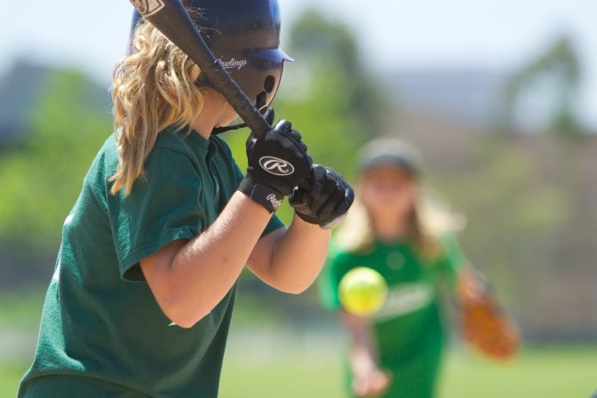 Nicole at bat