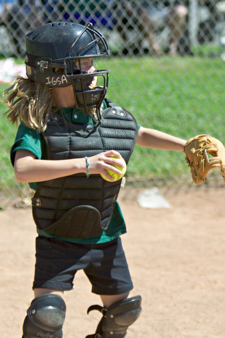 Sophie as catcher