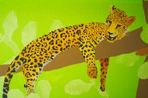 Jungle mural: jaguar