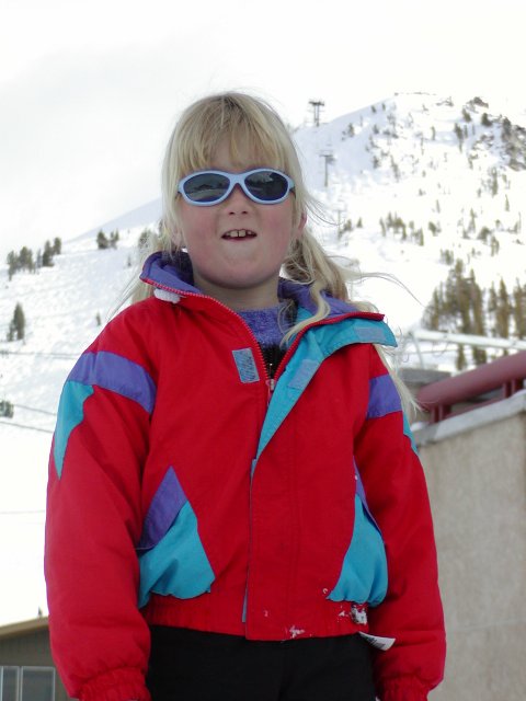 Sara aprés ski