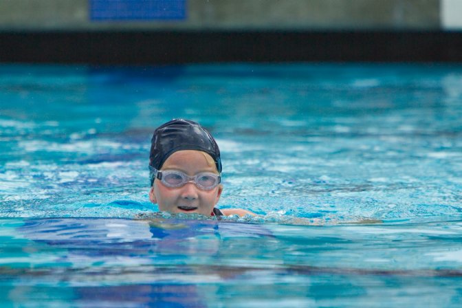 Sara doing the breaststroke, II