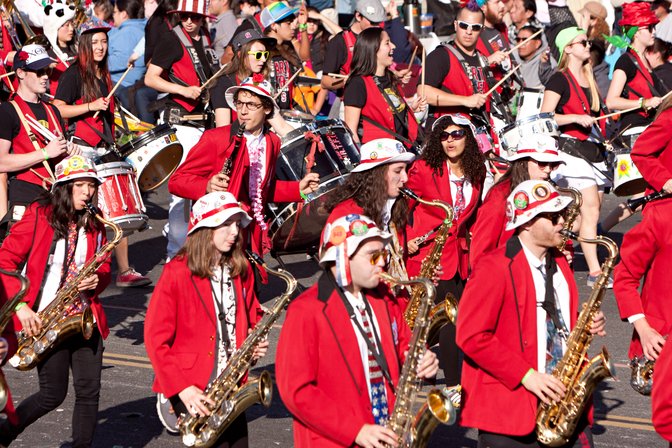 Stanford Band at the Rose Parade