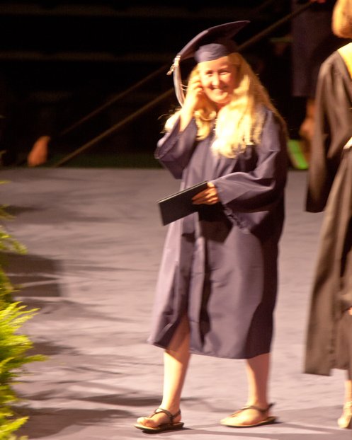 Sara With Diploma