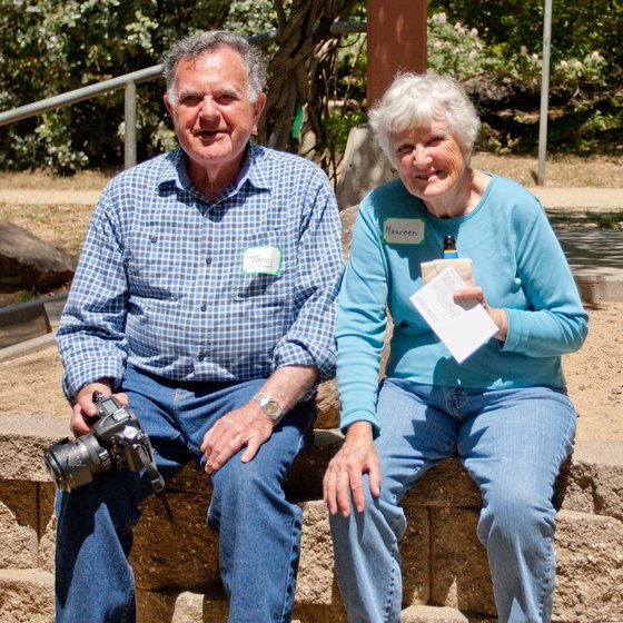 Maureen and Tony Eppstein at Stevens Creek Park, Santa Clara County, California