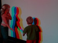 Colored shadow wall