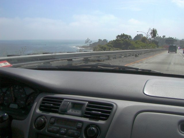 Driving near Santa Barbara