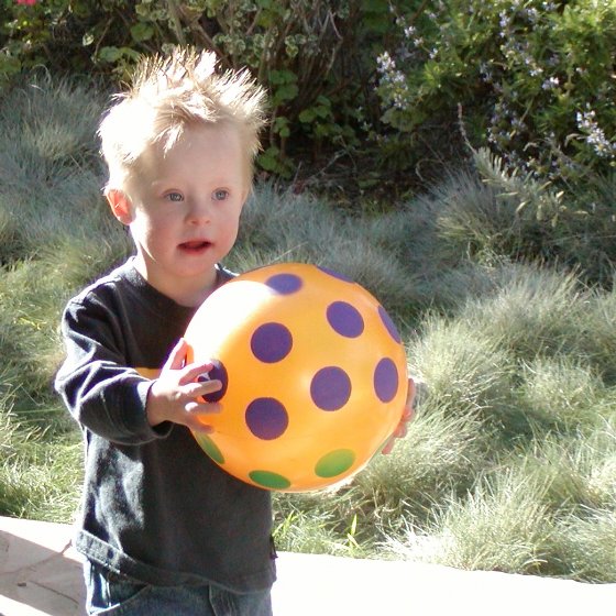 Drake with polka-dot ball