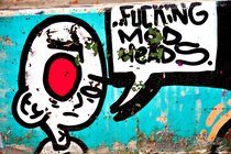 Utrecht graffiti: fucking mod heads