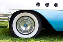 Whitewall tire at the Concours d'Elegance, UC Irvine, 2011
