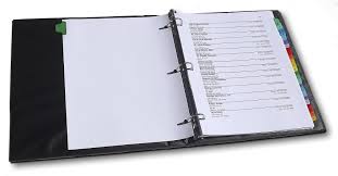 Binder with tabs