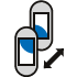 The image shows how a user can view large amounts of information using a mobile device as a "keyhole" or flashlight.