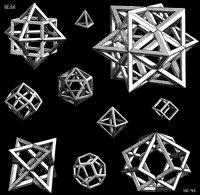 Escher, Study for Stars
