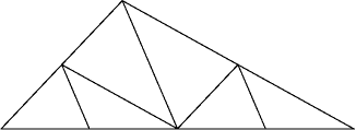 folded 2-3-4 triangle