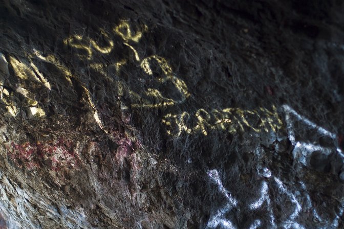 Cave Landing Graffiti, I