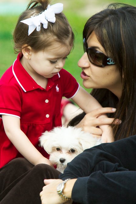 Emma With Puppy, I