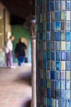 Blue Mosaic Column