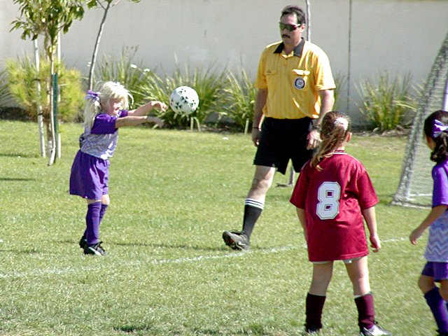 Sara throws it in