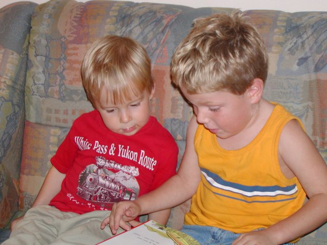 Timothy Reads To Daniel