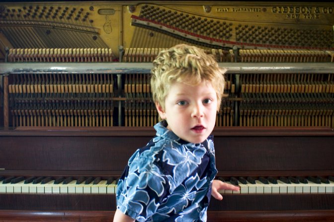 Timothy at the piano