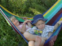 Kids in hammock