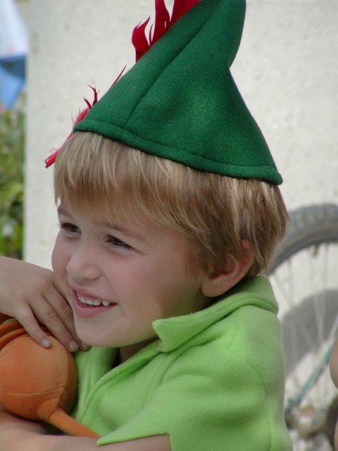 William as Peter Pan