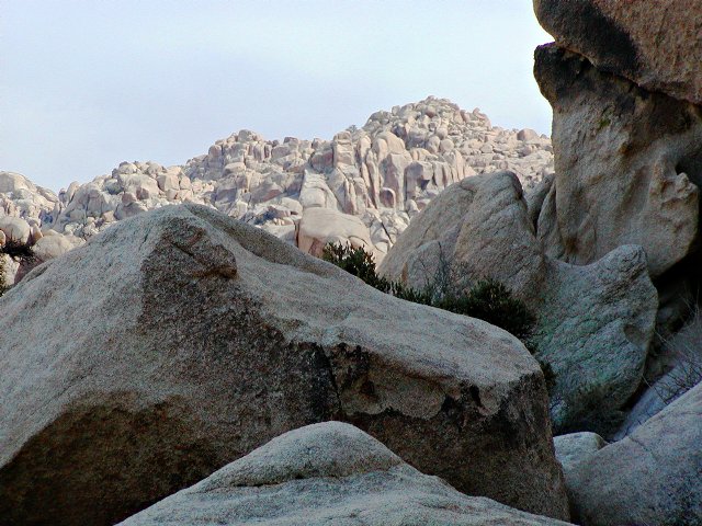 Dark Rocks and Light Hills