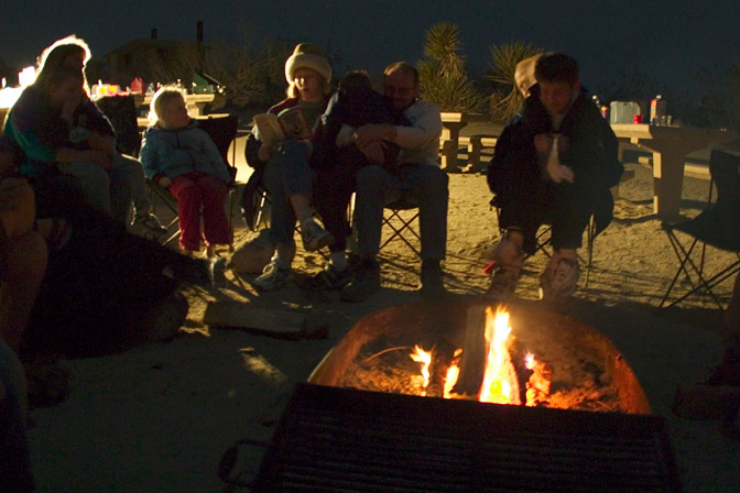 Reading around the campfire