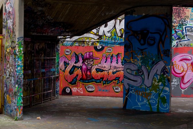 South Bank Skater Graffiti, III