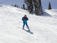 Diana skiing