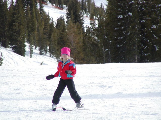 Sara skiing again