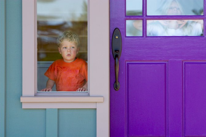 The purple door