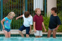 Kids in the pool