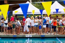 View across the pool to the 25m starts