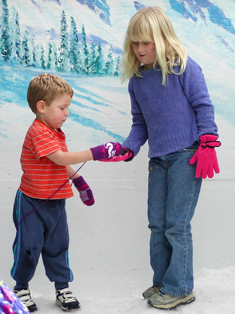 Kids in the snow