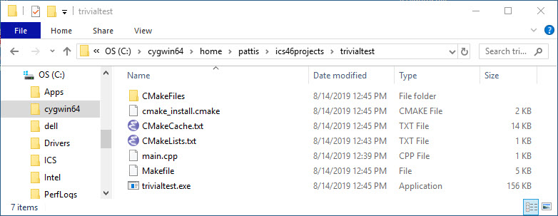 Command Line Cygwin Tools