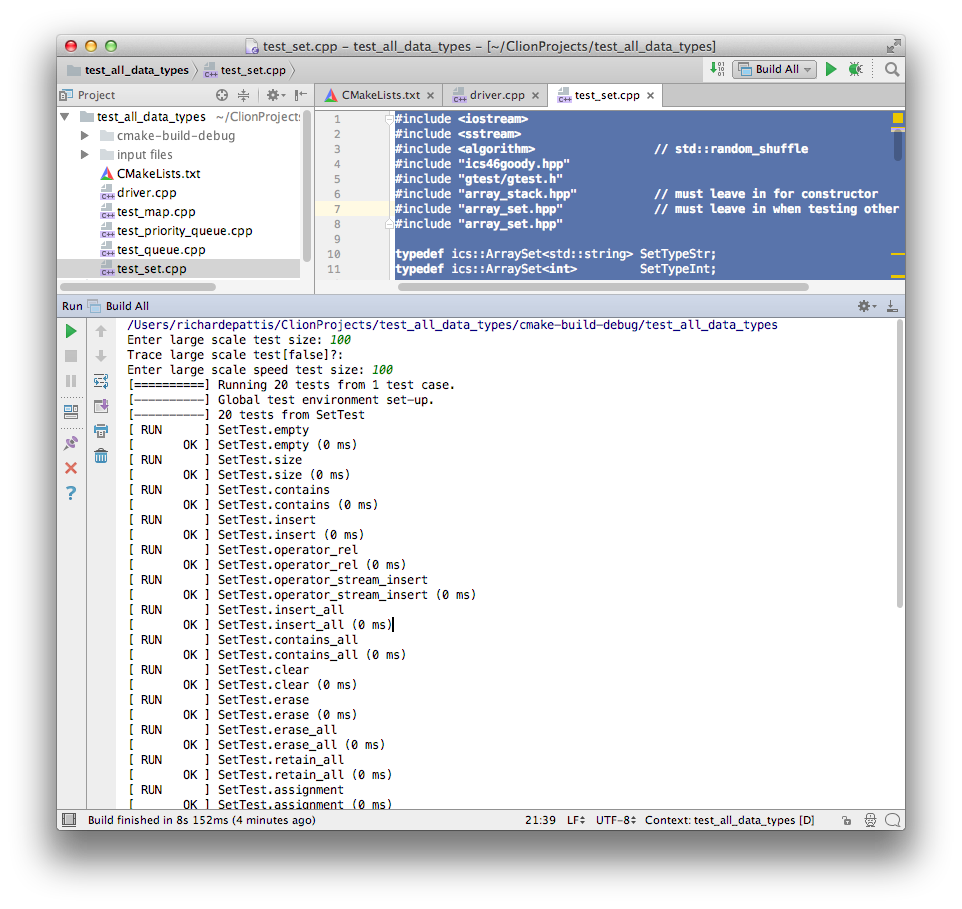 CLion IDE: Downloading, Installing, and Testing
