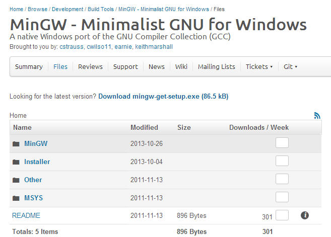 mingw download windows 10