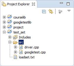Double-click the driver.cpp file in the src folder.
