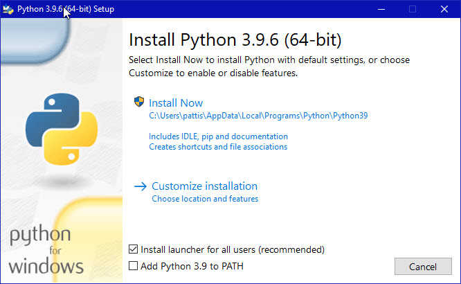 python 3.6.4 64 bits