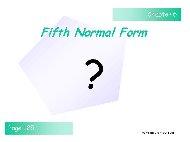 Fifth Normal Form
