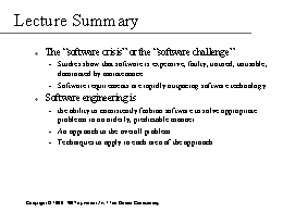 Lecture Summary